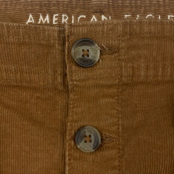 American Eagle A Line Skirt Womens 14 Reg High Rise Super Stretch Corduroy Mini - Picture 12 of 12